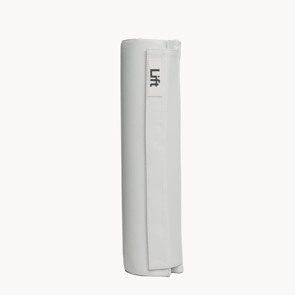 White cylindrical object with 'Lift' branding on a white background
