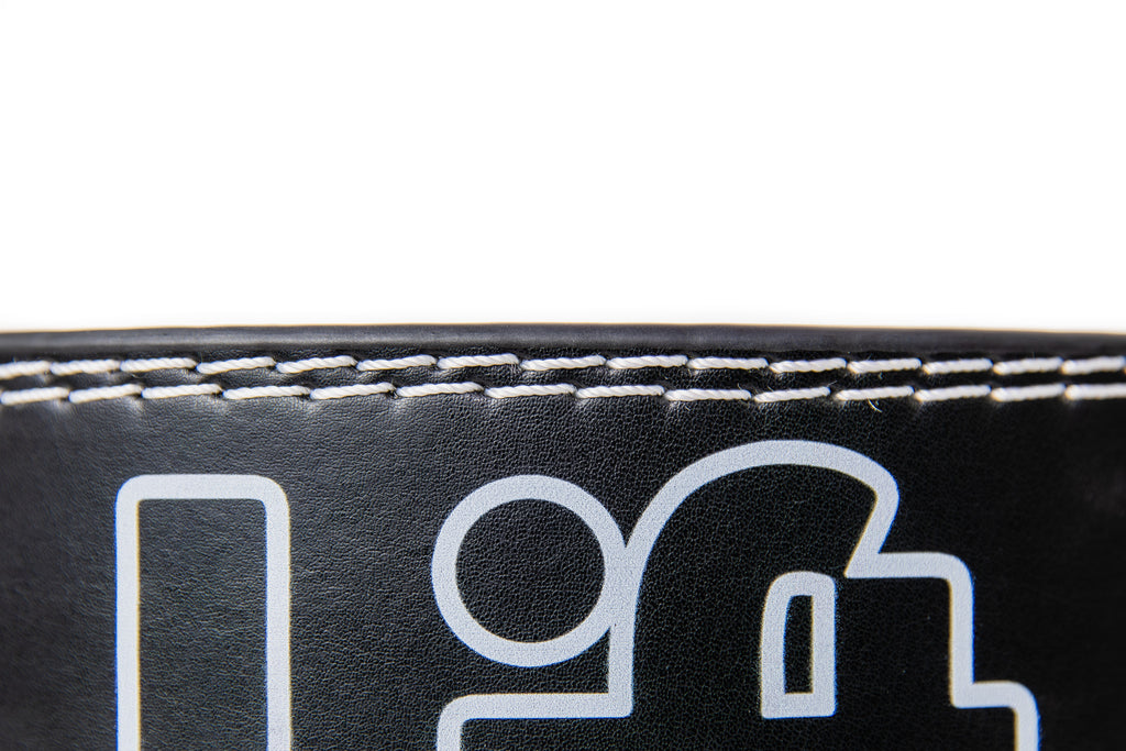 Leather Weight Lifting Belt - Jet Black