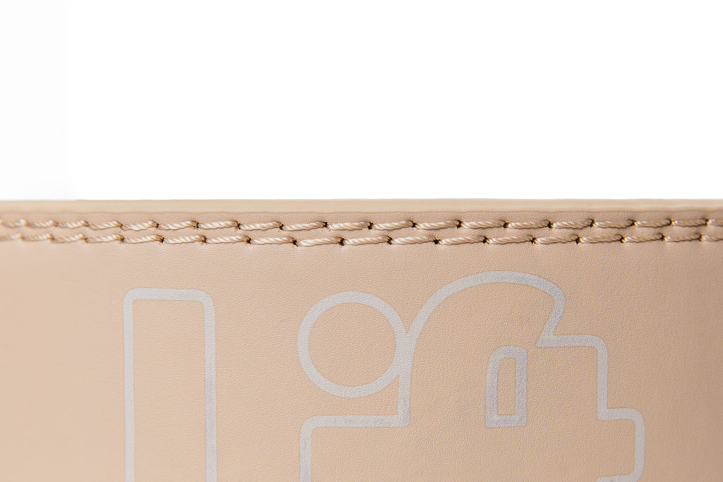 Leather Weight Lifting Belt - Butter Cream