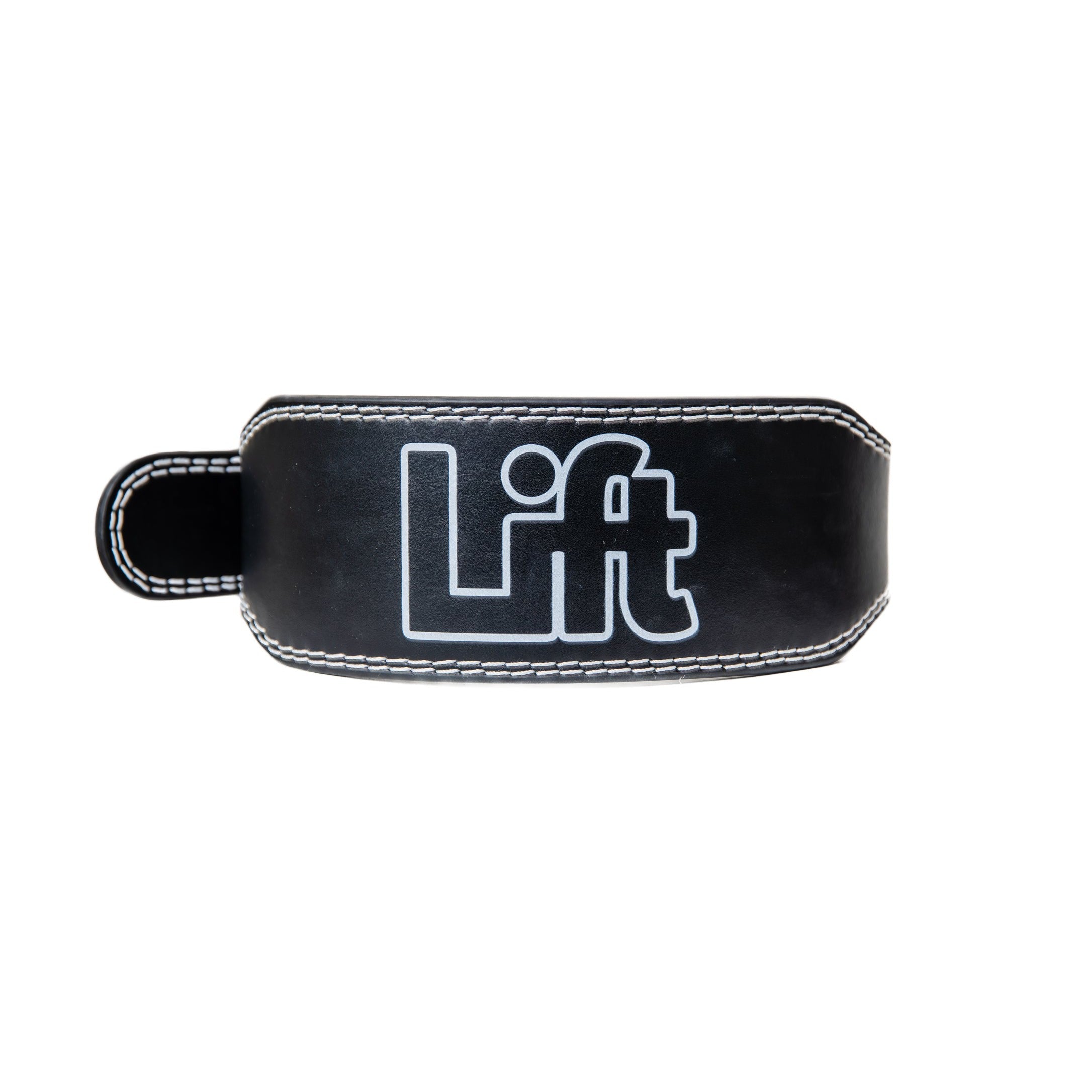 Leather Weight Lifting Belt - Jet Black