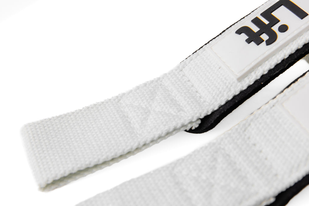Weight Lifting Straps for Grip Strength - Pure White