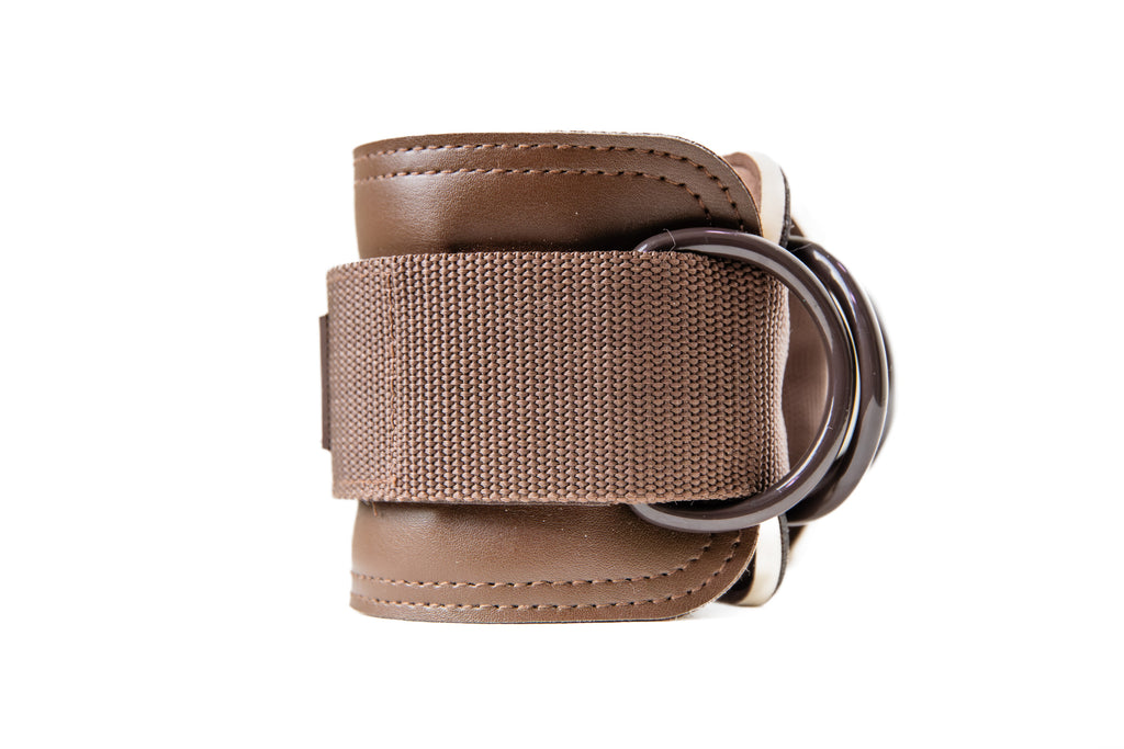 Ankle Straps for Cable KickBacks - Rich Mocha
