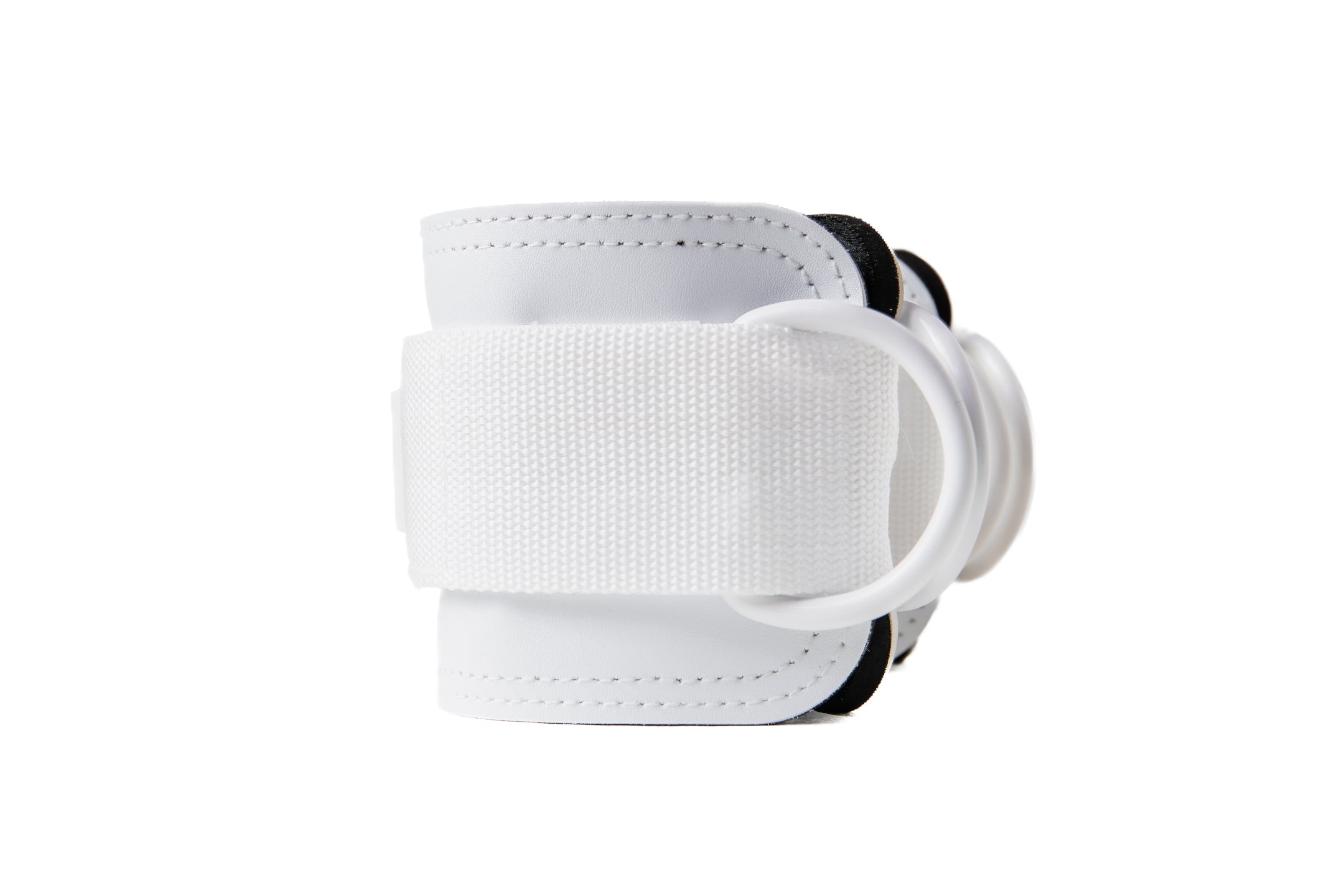 Ankle Straps for Cable Kickbacks - Pure White