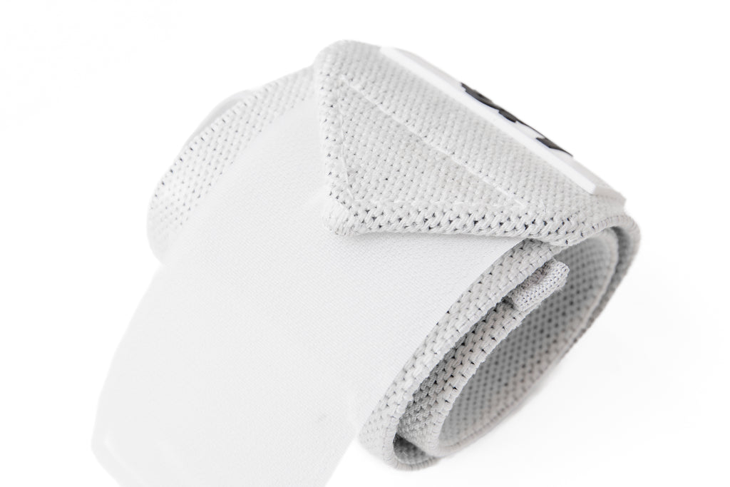 Wrist Wraps for Strength & Stability - Pure White