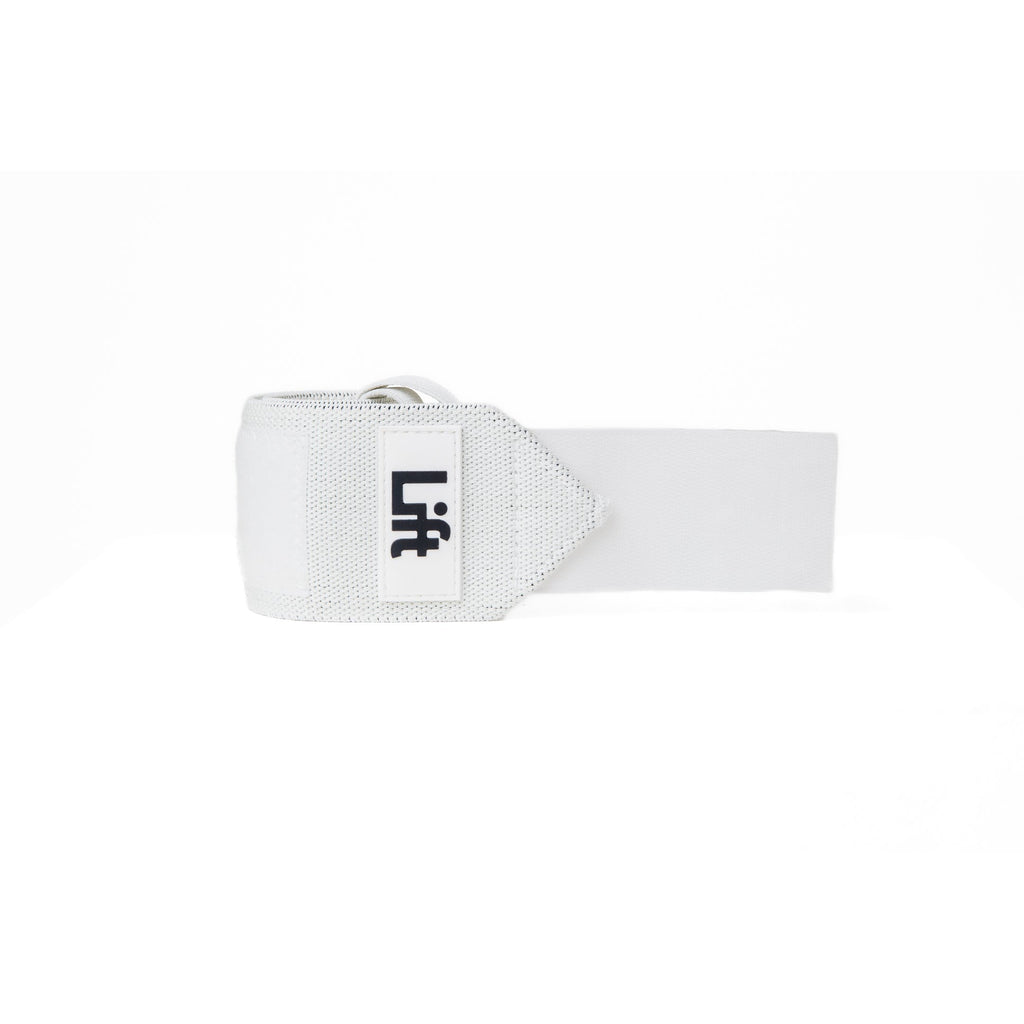 Wrist Wraps for Strength & Stability - Pure White