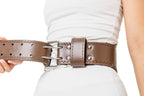 Leather Weight Lifting Belt - Rich Mocha