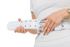Leather Weight Lifting Belt - Pure White